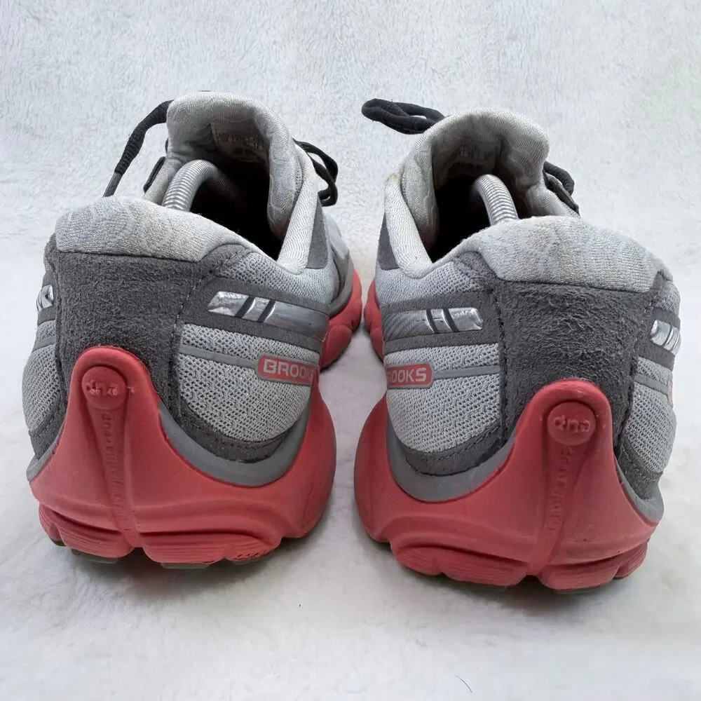 Brooks PureCadence 2 Mens Running Shoes Gray Orange Size 13 Athletic Sneaker